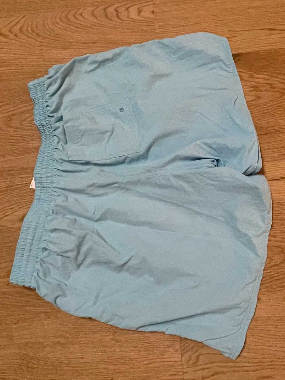 Nike Men’s Sky Blue Swim Shorts with White Drawstring